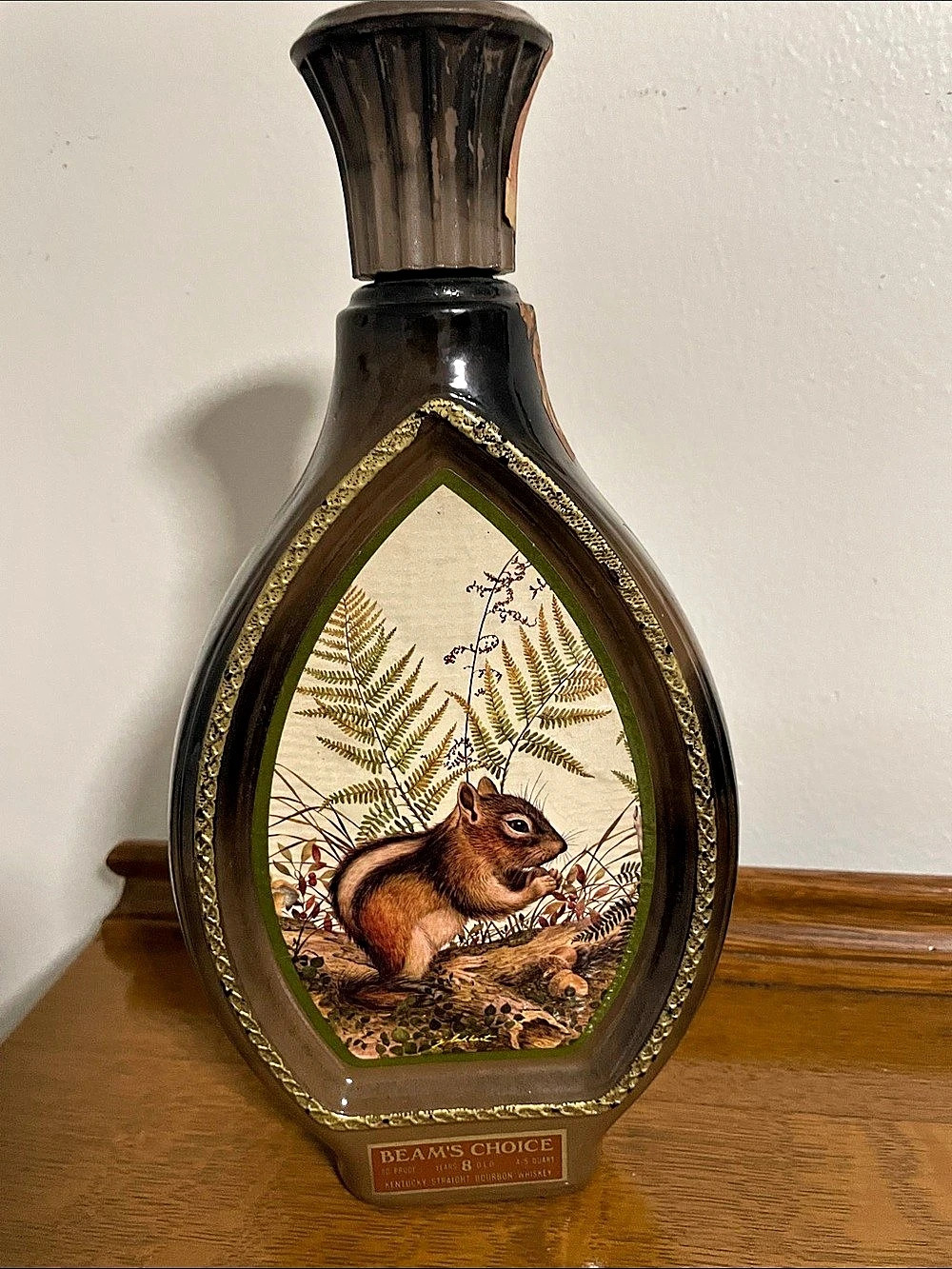 Beams Choice Vintage Animal Decor Bottle